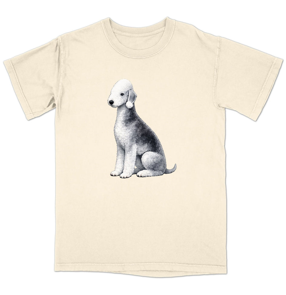 Watercolor Bedlington Terrier Adult Unisex T-Shirt