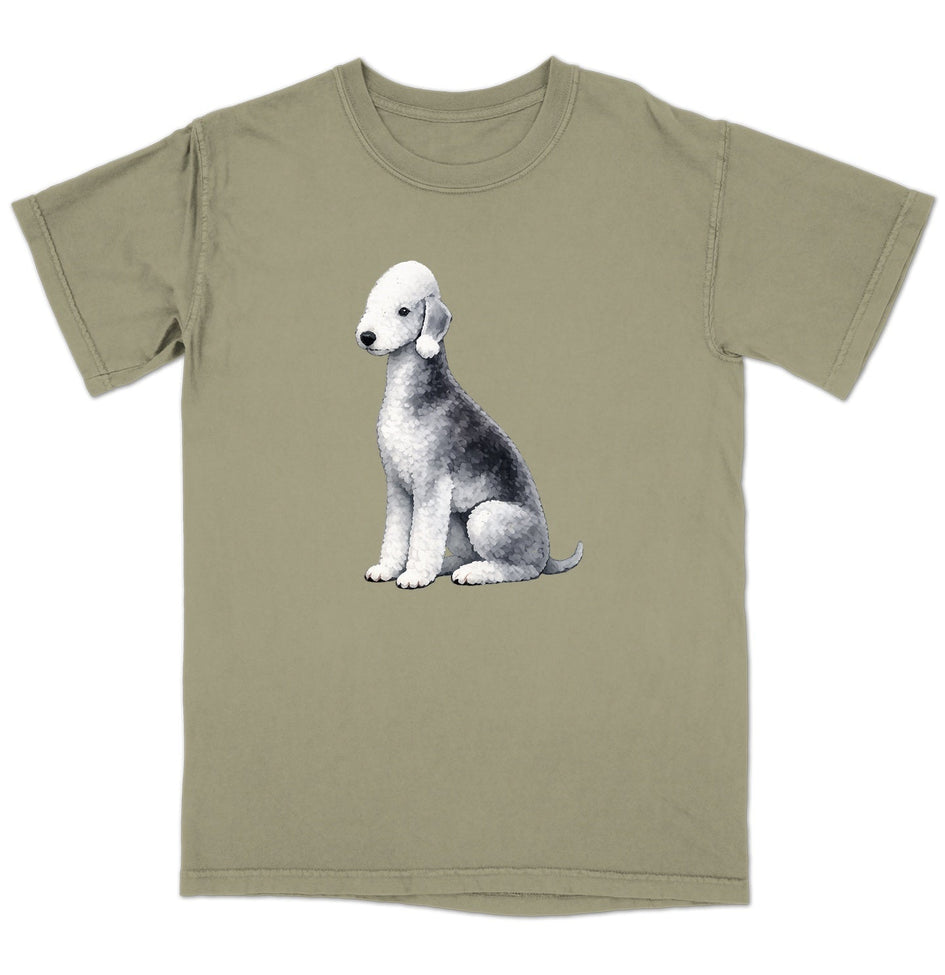 Watercolor Bedlington Terrier Adult Unisex T-Shirt