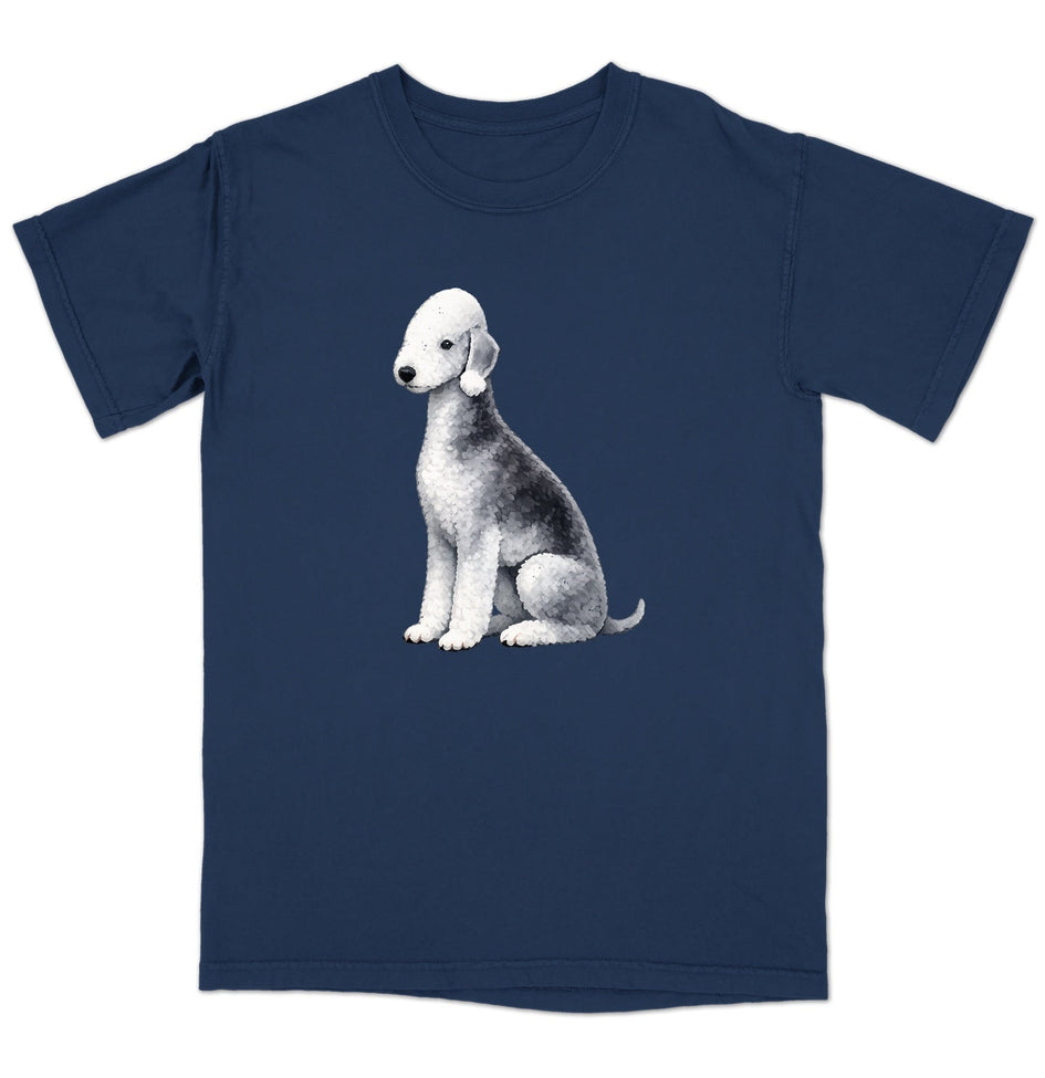 Watercolor Bedlington Terrier Adult Unisex T-Shirt