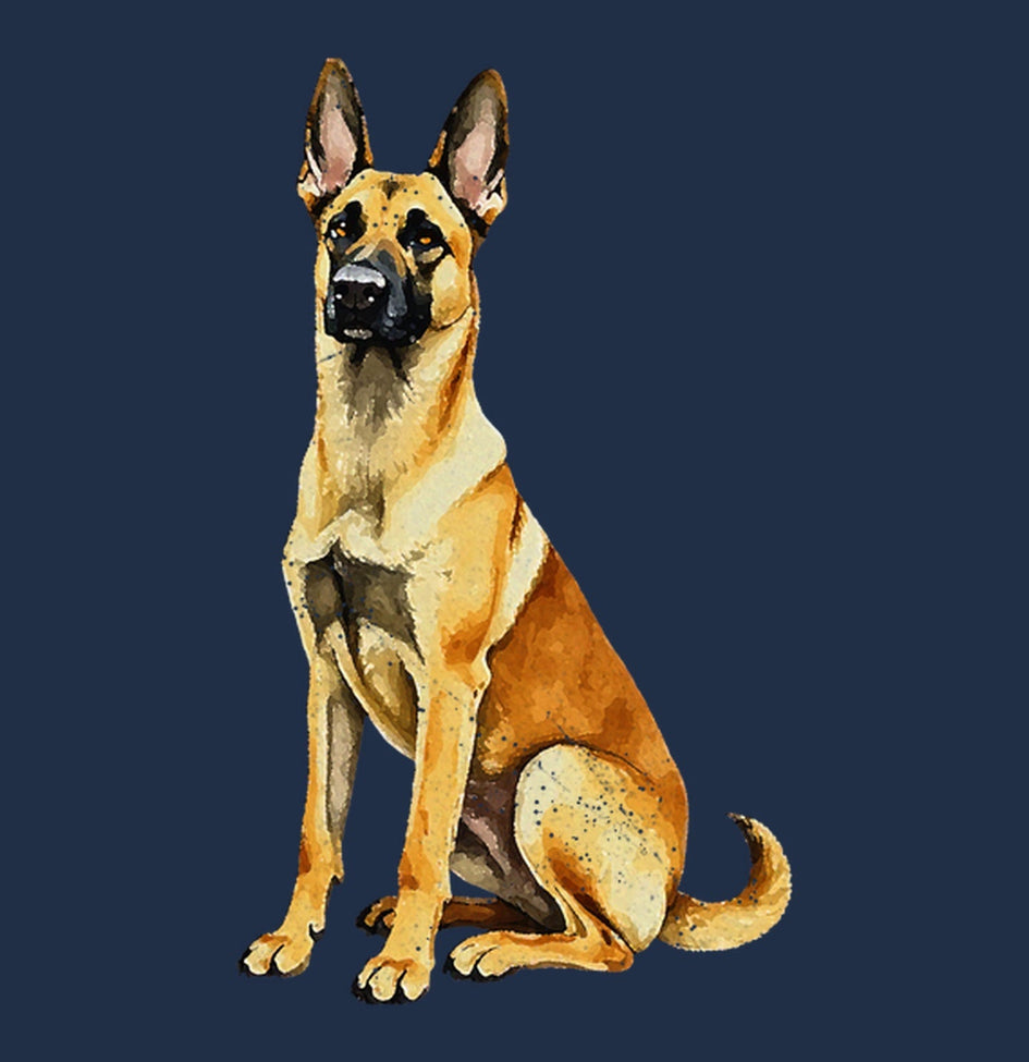 Watercolor Belgian Malinois Adult Unisex T-Shirt