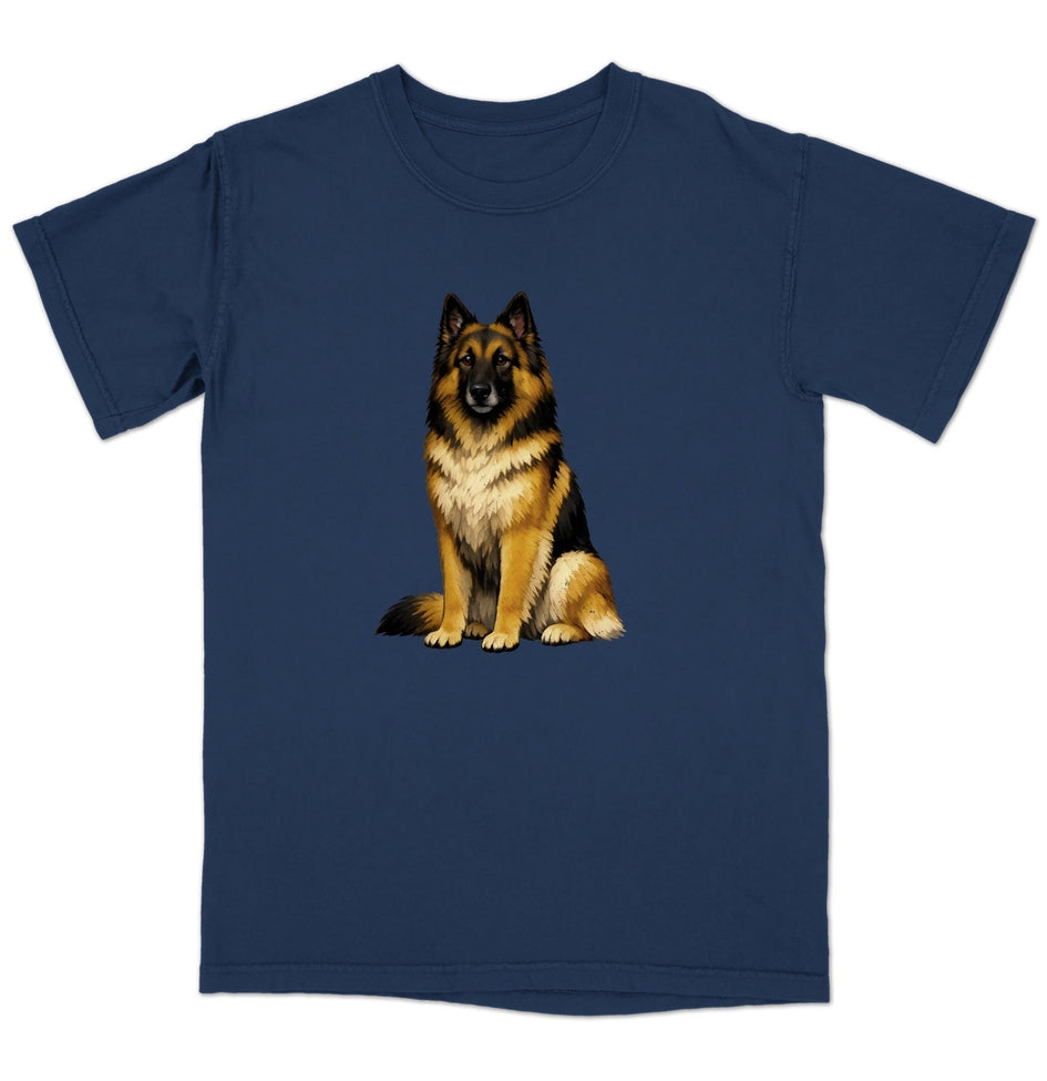 Watercolor Belgian Tervuren Adult T-Shirt