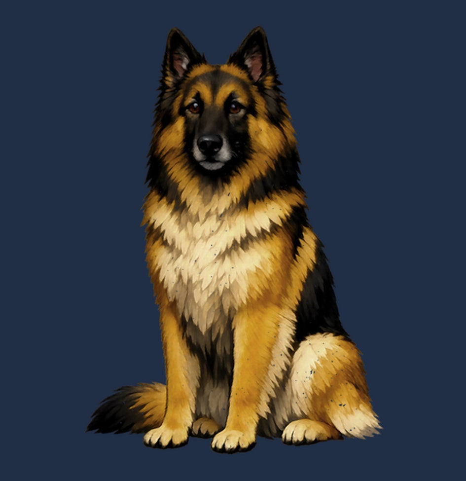 Watercolor Belgian Tervuren Adult T-Shirt