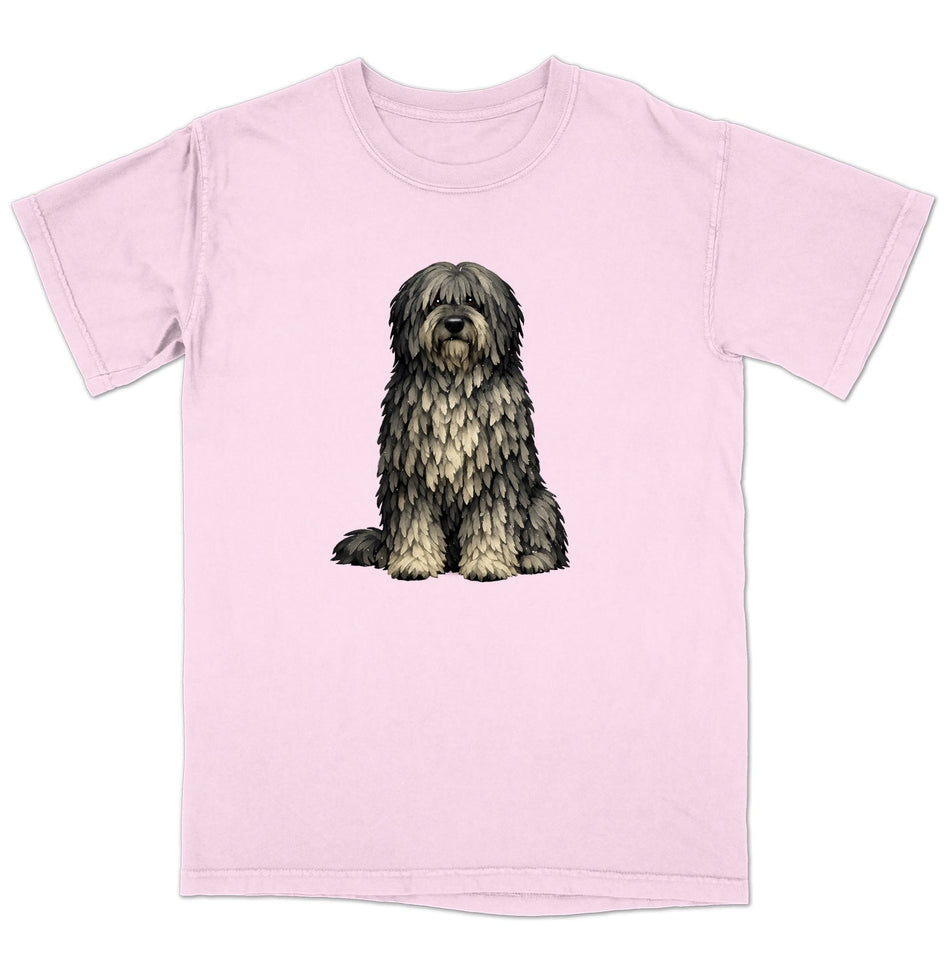 Watercolor Bergamasco Sheepdog Adult Unisex T-Shirt