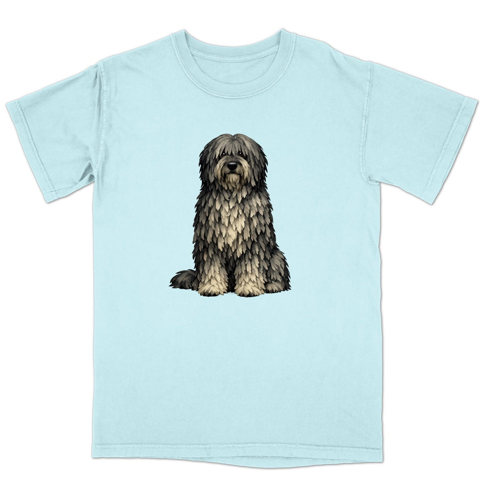 Watercolor Bergamasco Sheepdog Adult Unisex T-Shirt