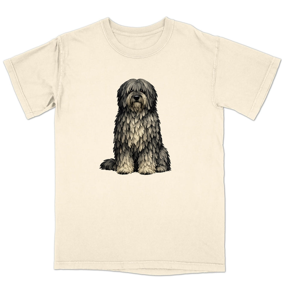 Watercolor Bergamasco Sheepdog Adult Unisex T-Shirt