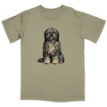 Watercolor Bergamasco Sheepdog Adult Unisex T-Shirt