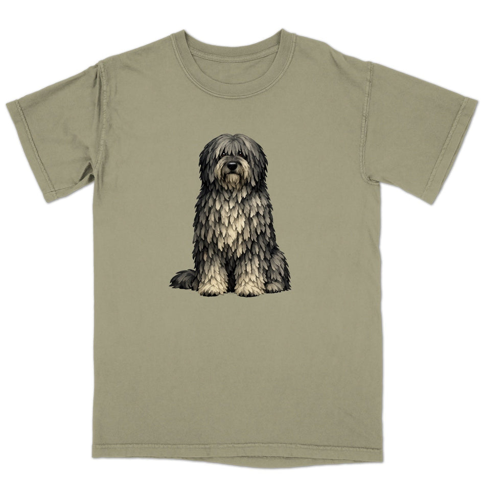 Watercolor Bergamasco Sheepdog Adult Unisex T-Shirt