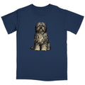 Watercolor Bergamasco Sheepdog Adult Unisex T-Shirt