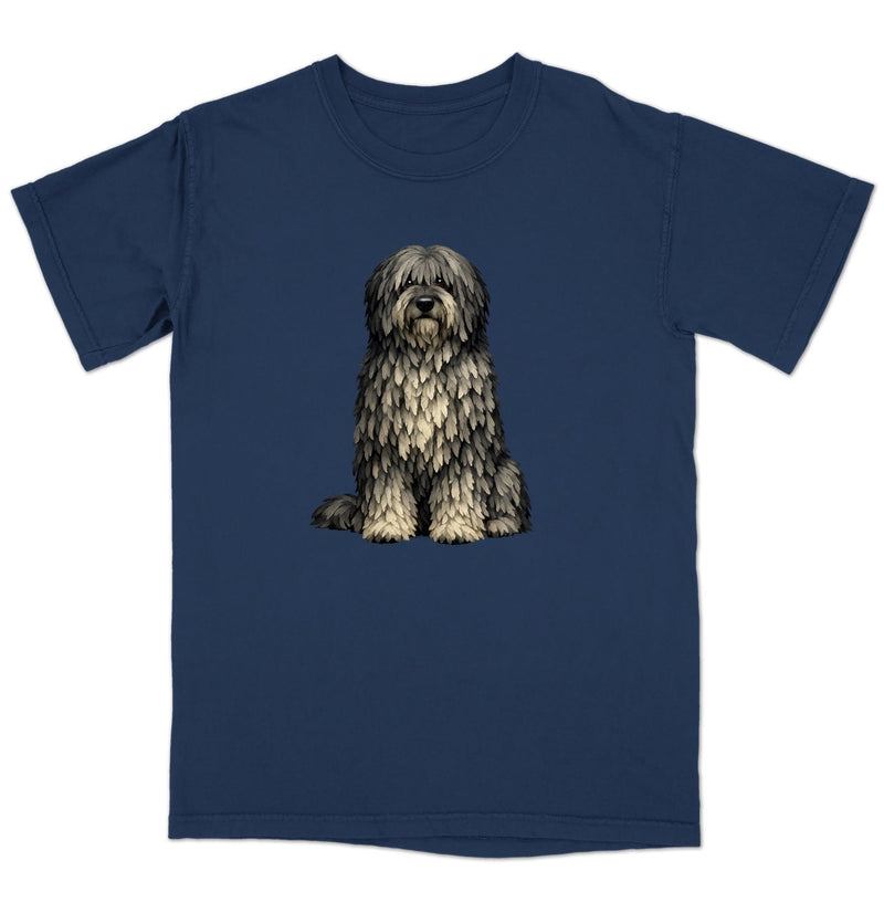 Watercolor Bergamasco Sheepdog Adult Unisex T-Shirt