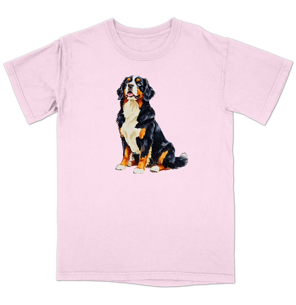 Watercolor Bernese Mountain Dog Adult Unisex T-Shirt