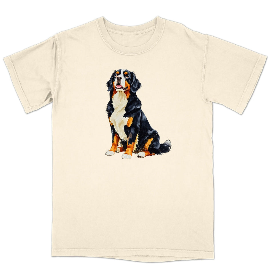 Watercolor Bernese Mountain Dog Adult Unisex T-Shirt