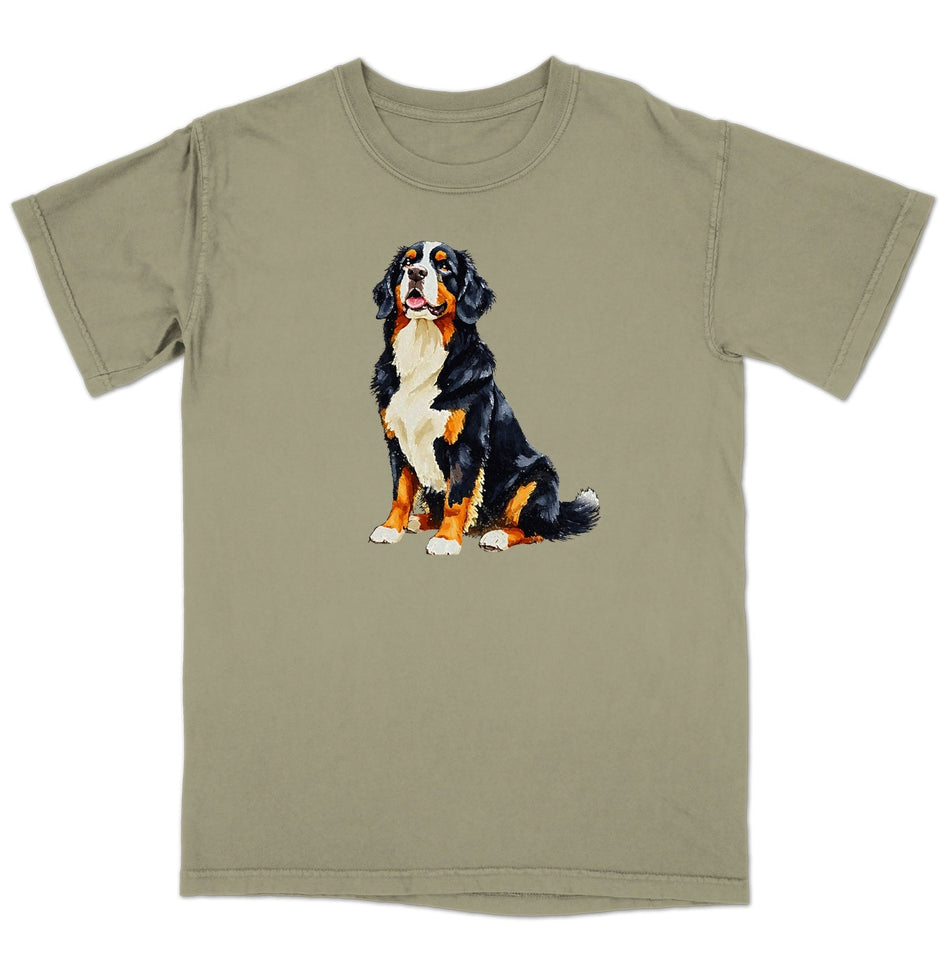 Watercolor Bernese Mountain Dog Adult Unisex T-Shirt