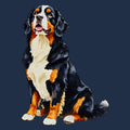 Watercolor Bernese Mountain Dog Adult Unisex T-Shirt