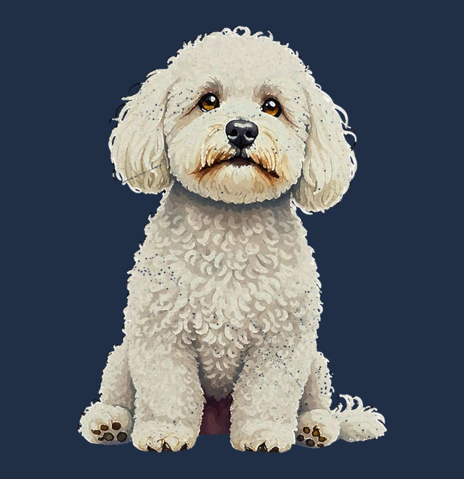 Watercolor Bichon Frise Adult Unisex T-Shirt