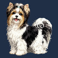 Watercolor Biewer Terrier Adult Unisex T-Shirt