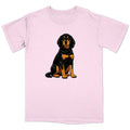 Watercolor Black and Tan Coonhound Adult Unisex T-Shirt