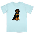 Watercolor Black and Tan Coonhound Adult Unisex T-Shirt