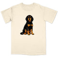 Watercolor Black and Tan Coonhound Adult Unisex T-Shirt