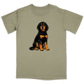 Watercolor Black and Tan Coonhound Adult Unisex T-Shirt