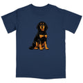 Watercolor Black and Tan Coonhound Adult Unisex T-Shirt