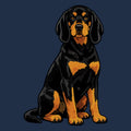 Watercolor Black and Tan Coonhound Adult Unisex T-Shirt