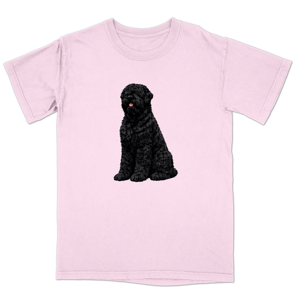 Watercolor Black Russian Terrier Adult Unisex T-Shirt