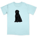 Watercolor Black Russian Terrier Adult Unisex T-Shirt