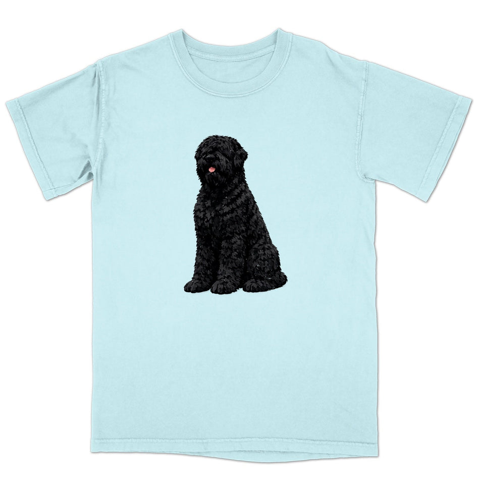 Watercolor Black Russian Terrier Adult Unisex T-Shirt