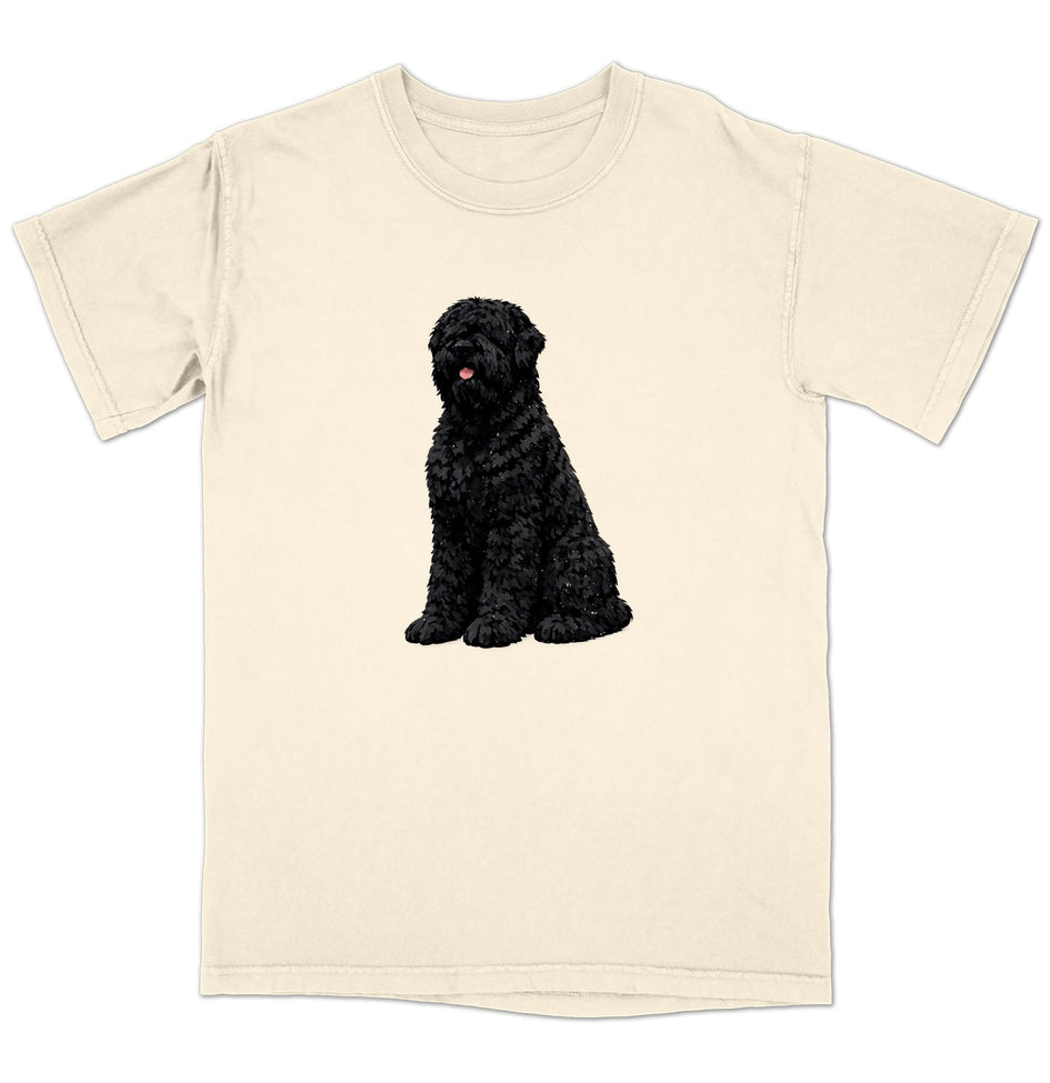 Watercolor Black Russian Terrier Adult Unisex T-Shirt