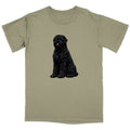 Watercolor Black Russian Terrier Adult Unisex T-Shirt
