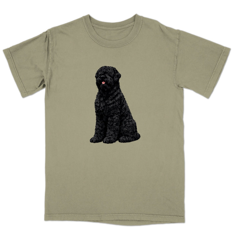 Watercolor Black Russian Terrier Adult Unisex T-Shirt