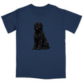 Watercolor Black Russian Terrier Adult Unisex T-Shirt
