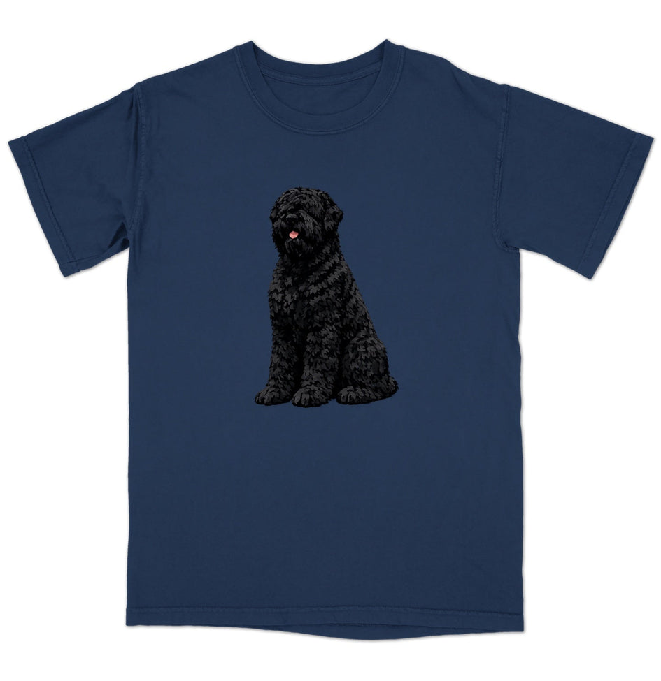 Watercolor Black Russian Terrier Adult Unisex T-Shirt