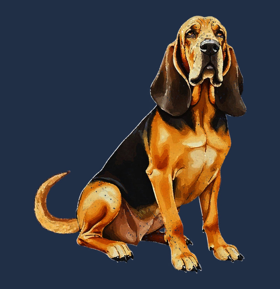Watercolor Bloodhound Adult Unisex T-Shirt