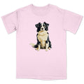 Watercolor Border Collie Adult Unisex T-Shirt