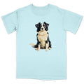 Watercolor Border Collie Adult Unisex T-Shirt