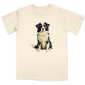 Watercolor Border Collie Adult Unisex T-Shirt