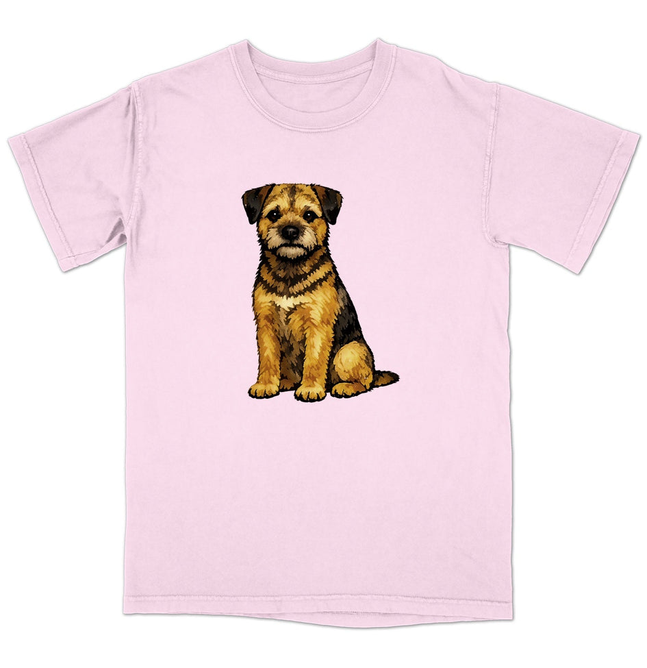 Watercolor Border Terrier Adult Unisex T-Shirt