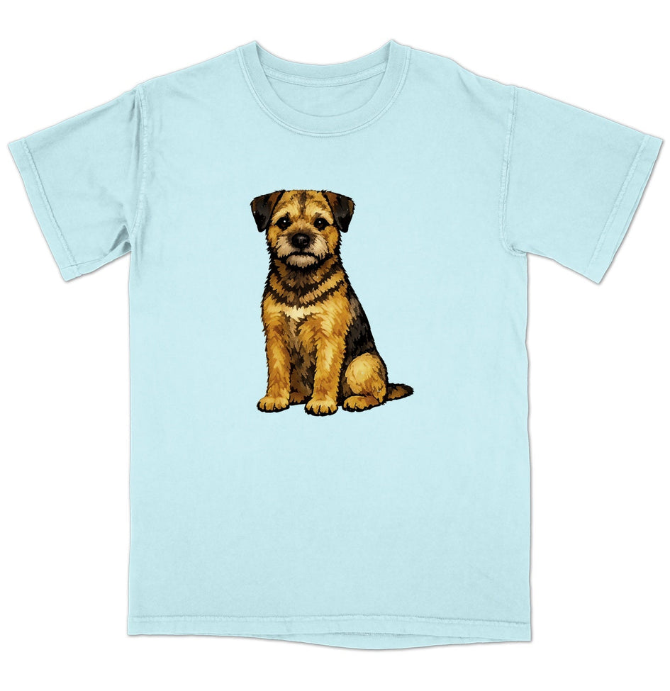 Watercolor Border Terrier Adult Unisex T-Shirt