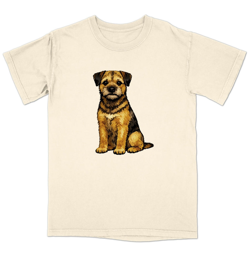 Watercolor Border Terrier Adult Unisex T-Shirt