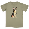 Watercolor Boston Terrier Adult Unisex T-Shirt