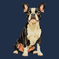 Watercolor Boston Terrier Adult Unisex T-Shirt