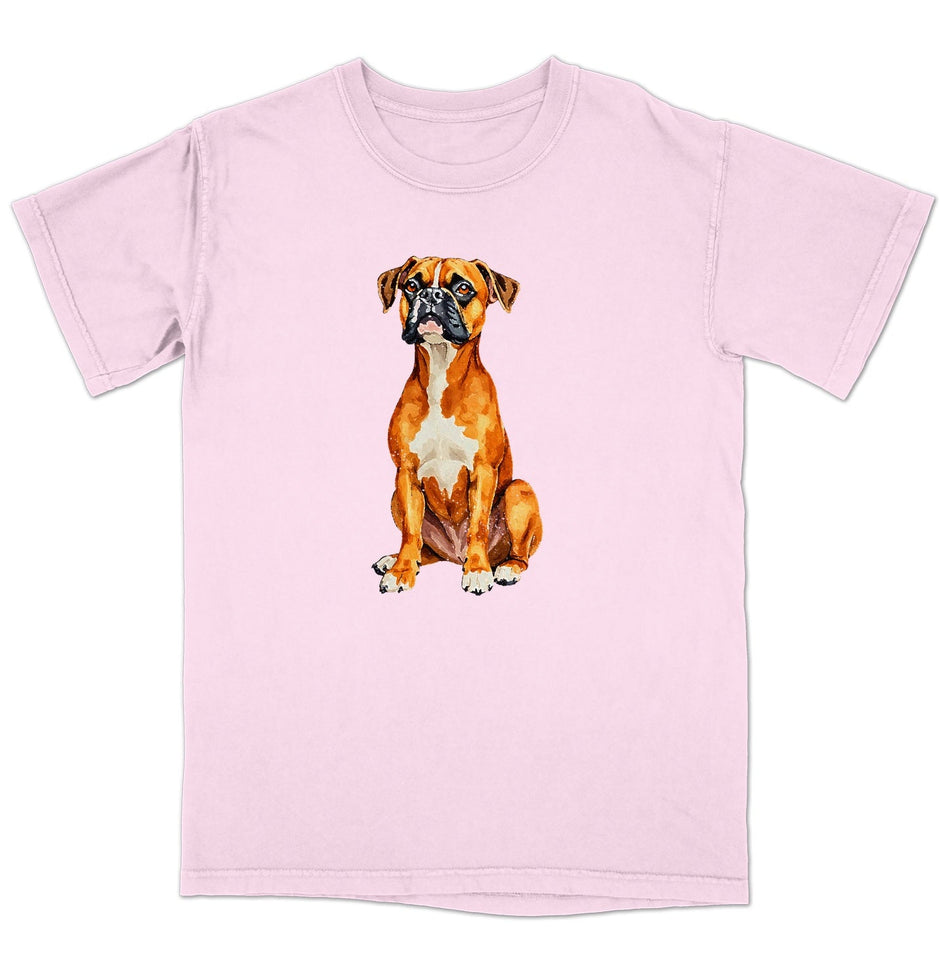 Watercolor Boxer Adult Unisex T-Shirt