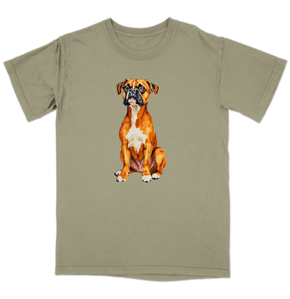 Watercolor Boxer Adult Unisex T-Shirt