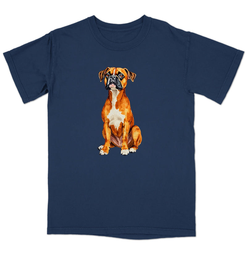 Watercolor Boxer Adult Unisex T-Shirt