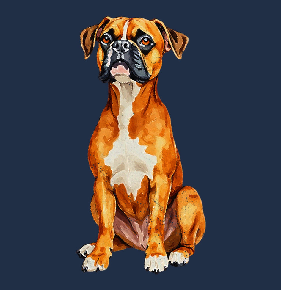 Watercolor Boxer Adult Unisex T-Shirt