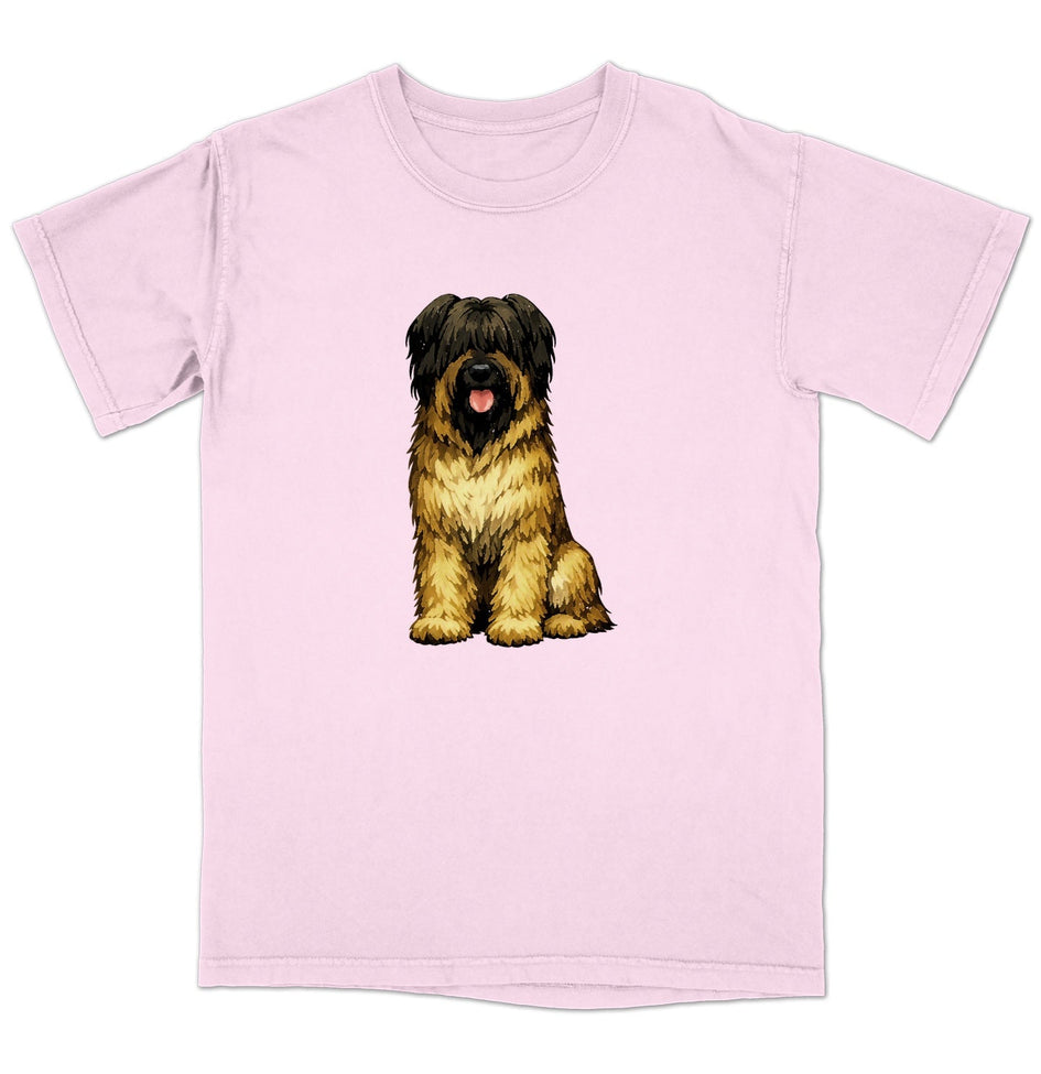 Watercolor Briard Adult Unisex T-Shirt