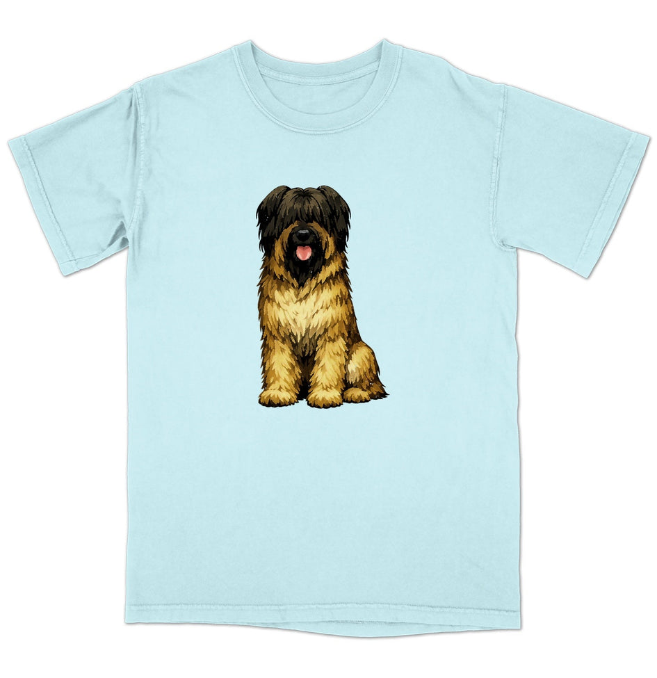 Watercolor Briard Adult Unisex T-Shirt