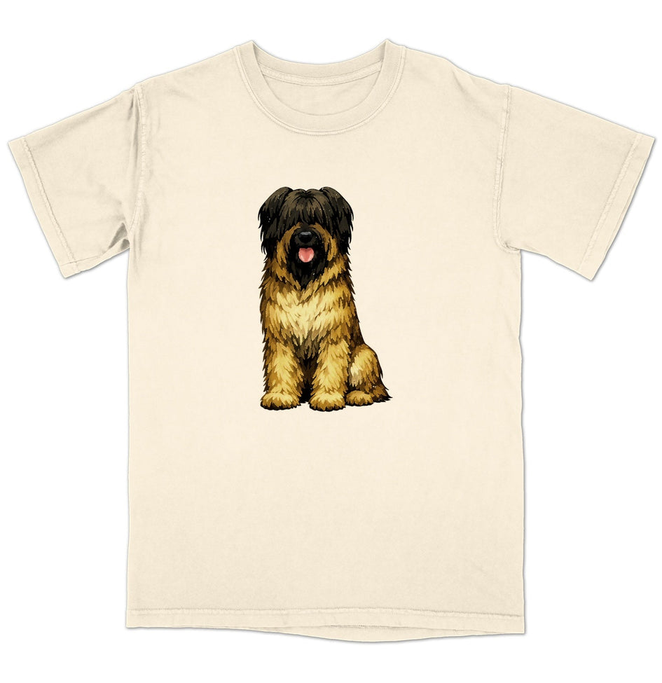 Watercolor Briard Adult Unisex T-Shirt