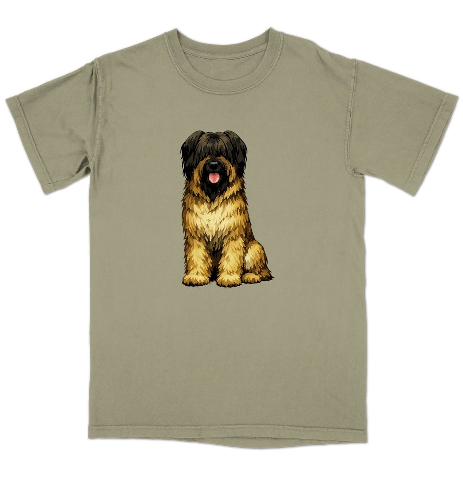 Watercolor Briard Adult Unisex T-Shirt